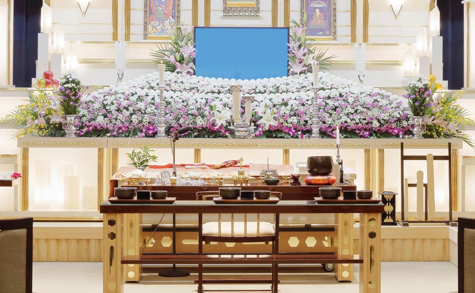 所沢市斎場での一般葬イメージ