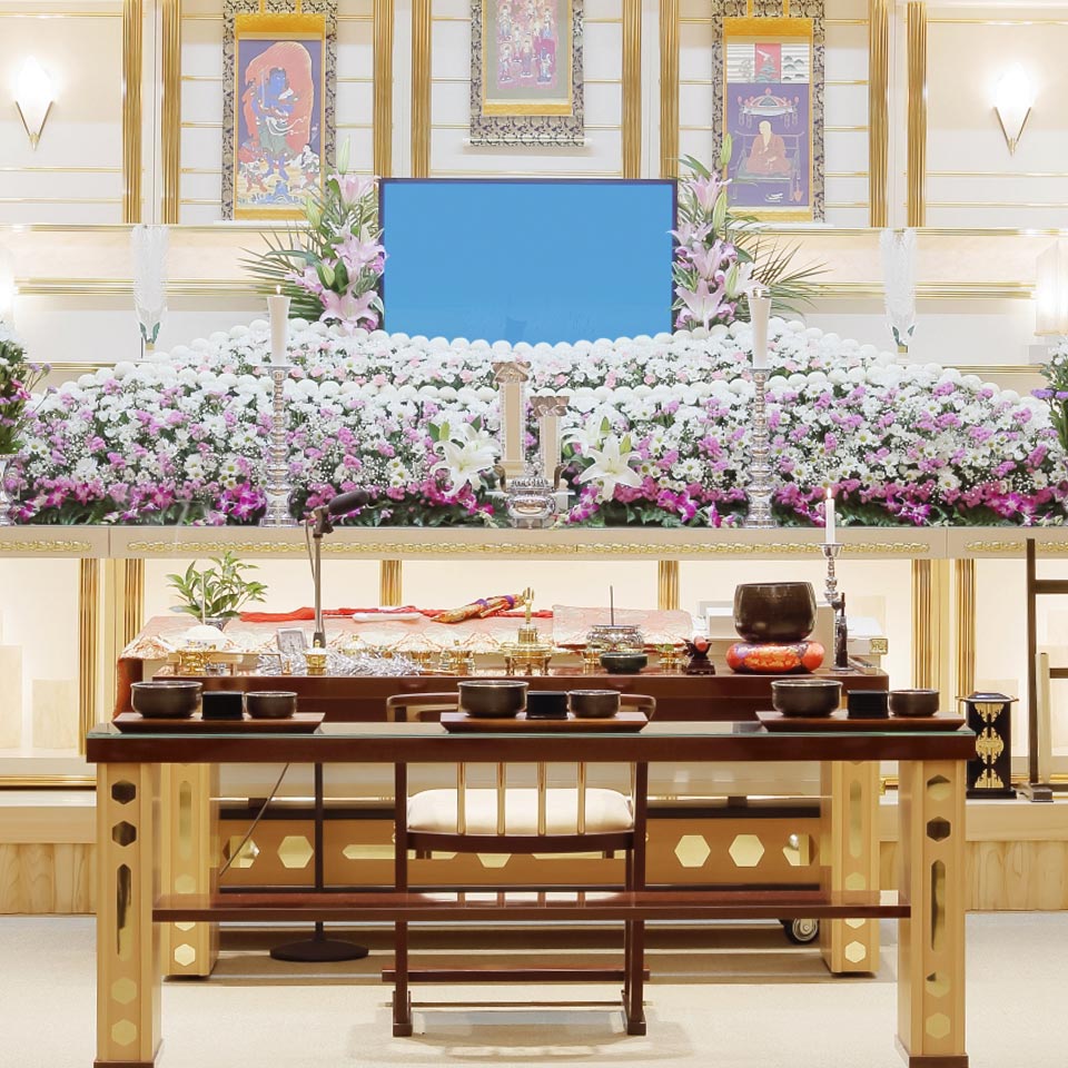 所沢市斎場での一般葬イメージ