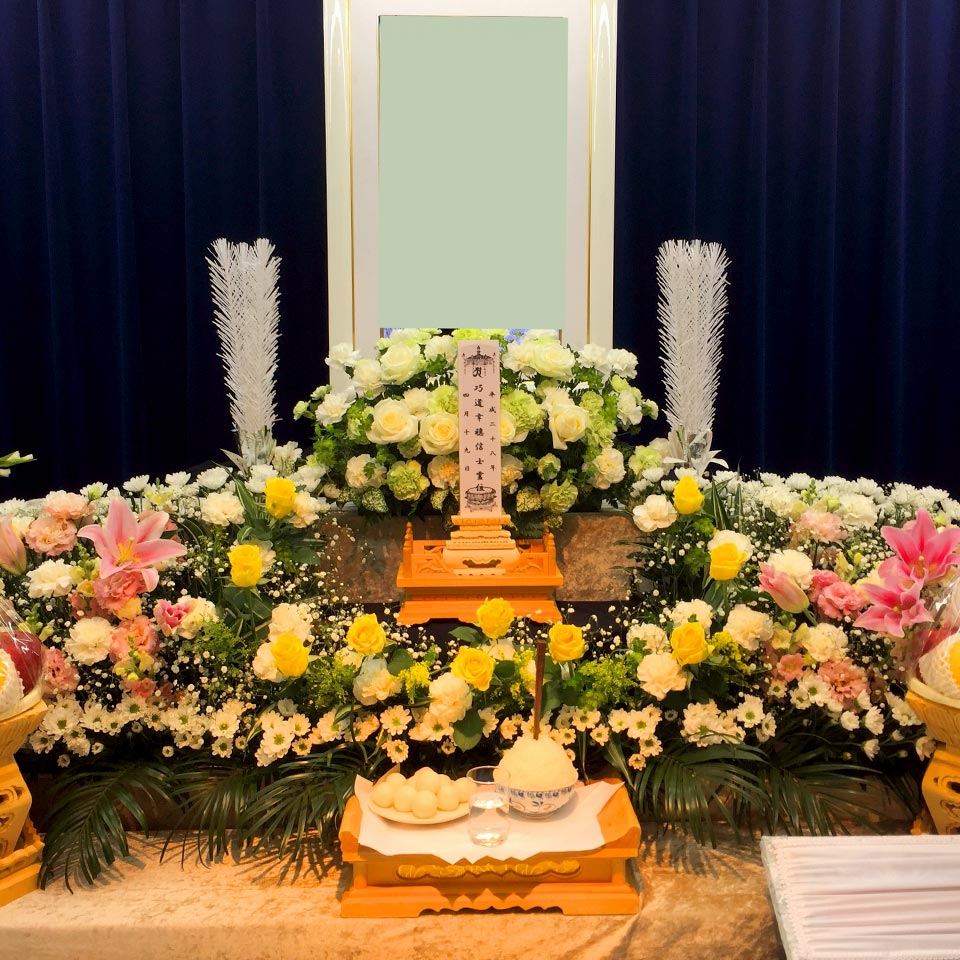 所沢市斎場での典礼プランイメージ