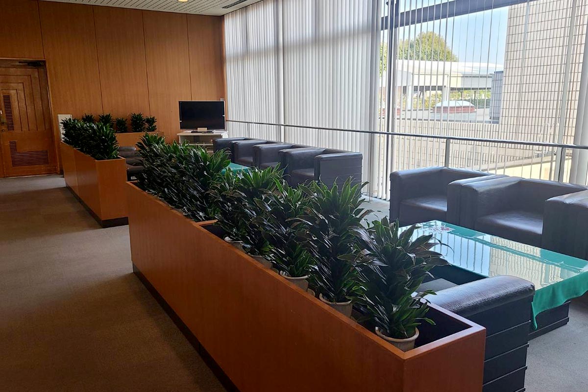 所沢市斎場のロビー