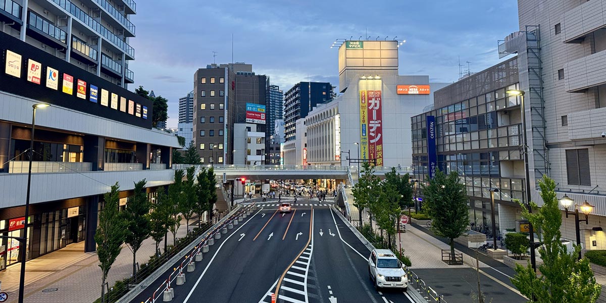 所沢駅周辺の街並み